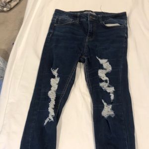 High rise skinny jeans